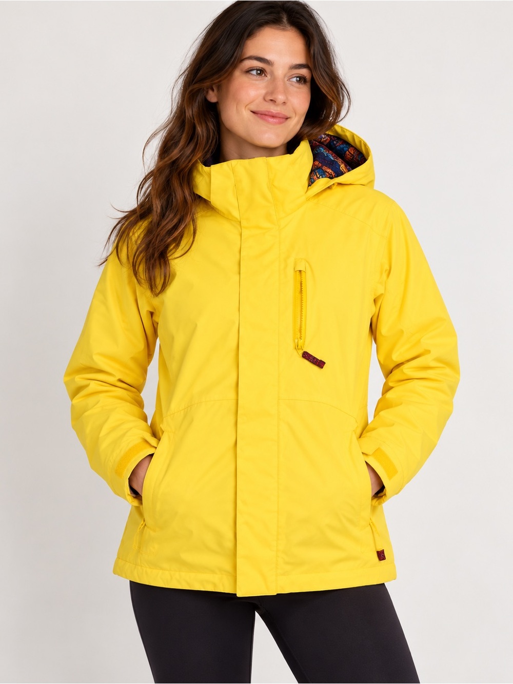 Burton Yellow Ski Jacket with Hood
